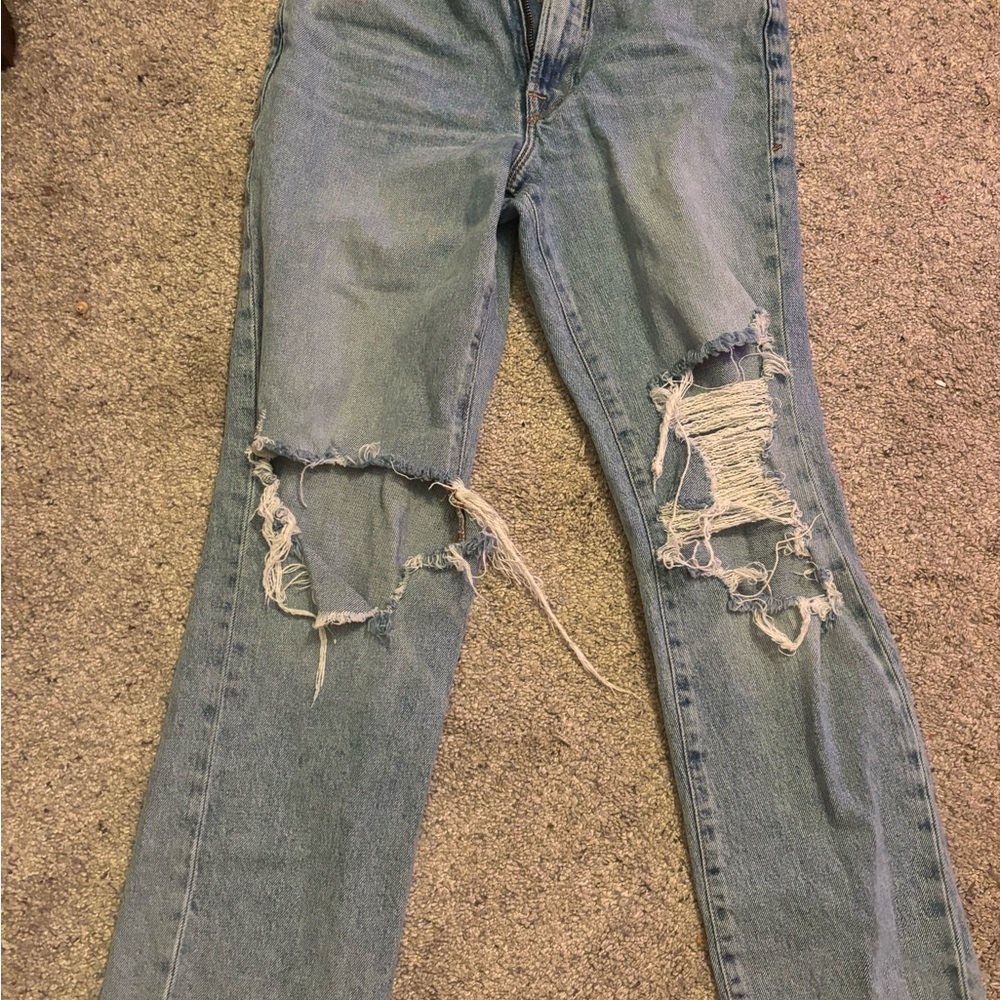 Khloe Kardashian Good American Blue Jeans